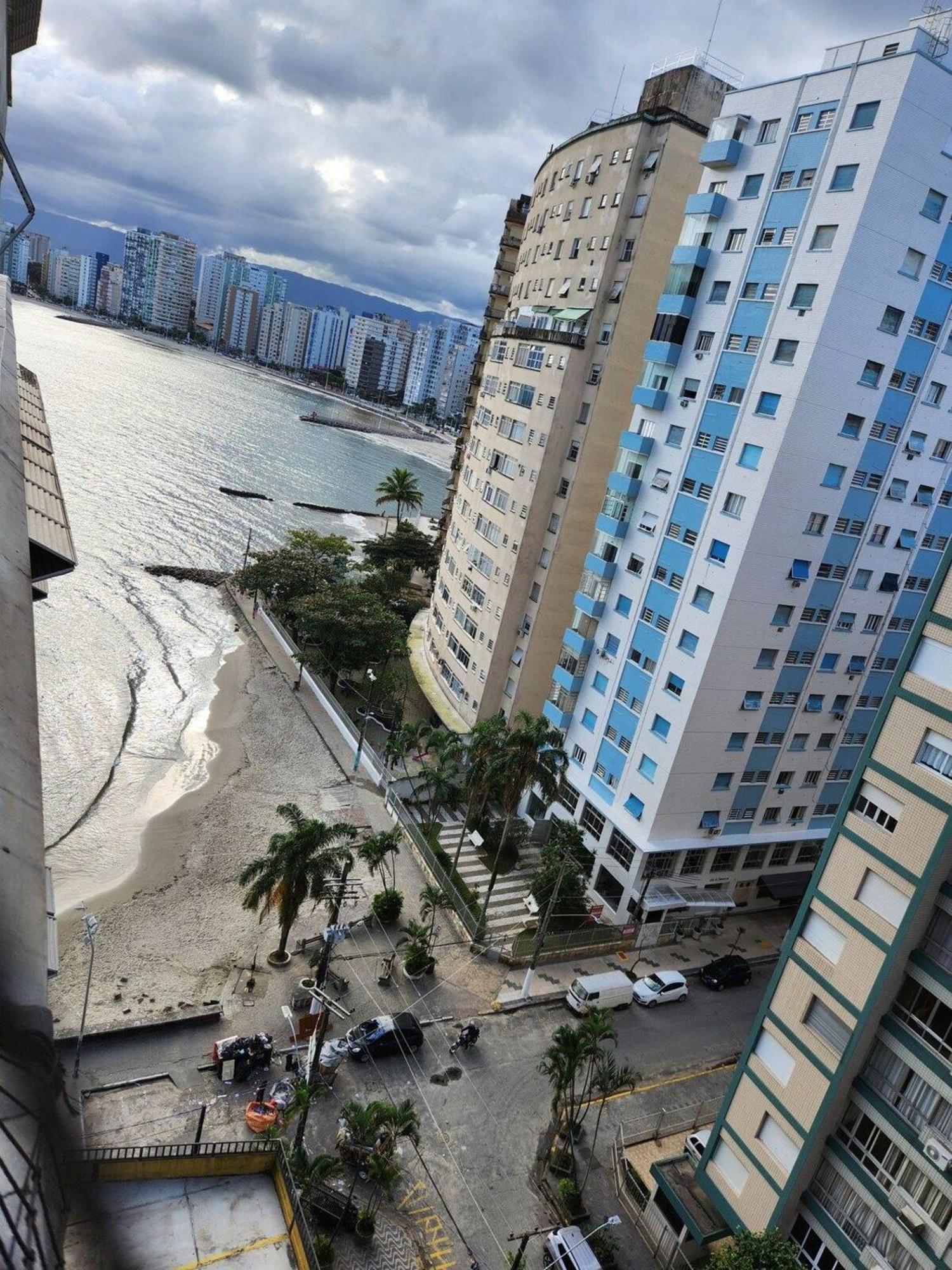 Ape Pe Na Areia 3Quartos/2Vagas Apartman São Vicente Kültér fotó